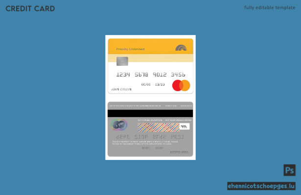 Hawaii Priority Unlimited Cash Back Kreditkarte Mastercard – Beispielvorschau